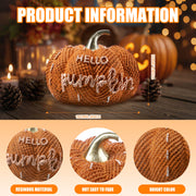 Halloween Pumpkin Decor for Halloween Decorations Indoor, Resin Pumpkin Decoration for Halloween Table Decor