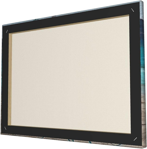 Sea Turtle Decor Sea Art Wall Pictures of the Sea Turtle Painting Beach Bathroom Decor Turtle Decorations Wall Beach Photos for Bedroom Turtle Framed Wall Art for Bathroom to Hang 12X16Inch