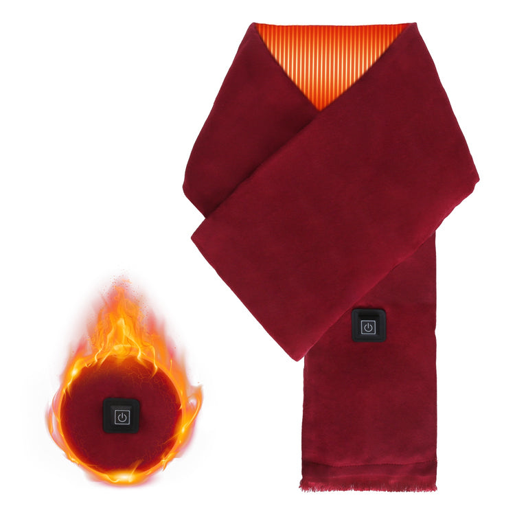 1Pc Electric Heated Winter Scarf USB Heating Neck Wrap Unisex Heated Neck Shawl Soft Warm Scarves With 3 Heating Modes For Outdoor Cycling Skiing Skating Winter Activities - Serenity Spaces
