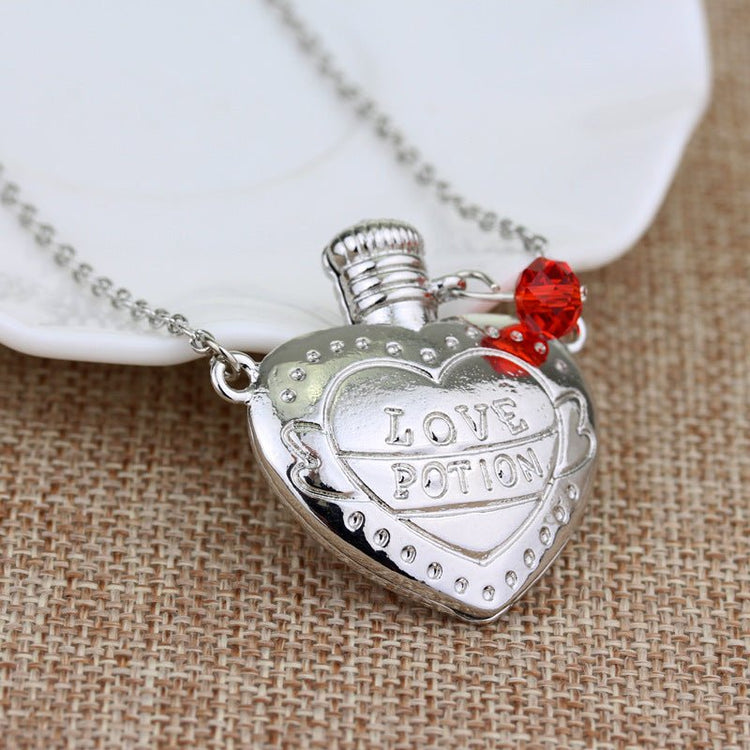 Fashion Necklace Love Poison Love Pill Bottle Pendant Valentines Day Gift - Serenity Spaces