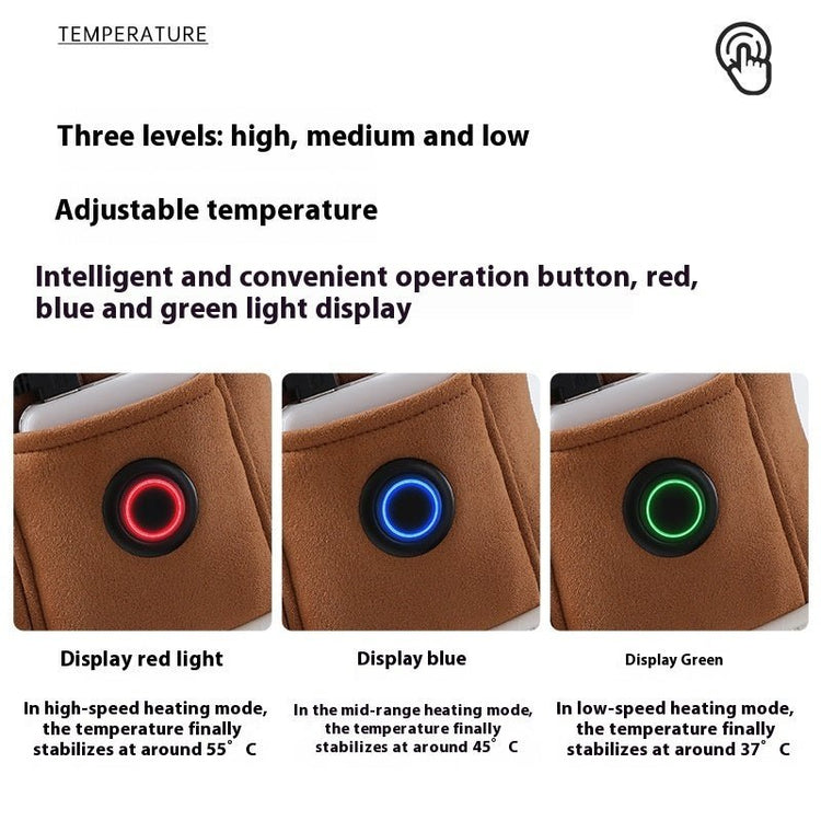 Electric Heating Shoes Rechargeable Foot Warmer Heating Home Shoes Winter Warm Temperature Regulating Cotton Shoes - Serenity Spaces