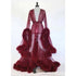 lingerie Women Fur Robe Hot See Through Mature Women Sexy Nightgowns Long Bridal Robes - Serenity Spaces