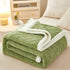 Blanket Double Thickened Warm Coral Fleece Sofa Blanket - Serenity Spaces