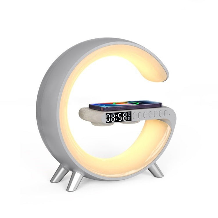 New Intelligent G Shaped LED Lamp Bluetooth Speake Wireless Charger Atmosphere Lamp App Control For Bedroom Home Decor - Serenity Spaces