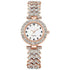 Fashion Jewelry 2pcs Luxury Fashion Women Watch Set Silver Strap Ladies Quartz Wristwatch Alloy Bracelet For Ladies Jewelry Set Clock Gift - Serenity Spaces