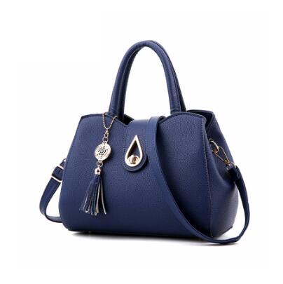 Women Handbag Bag Ladies Tassel High Quality PU Leather Totes Bags Brief Women Shoulder Bag Ladies Bags - Serenity Spaces