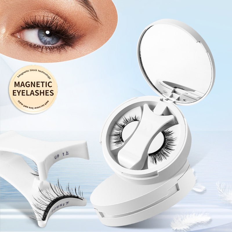 Magnetic False Eyelashes Integrated Storage Box Glue - free Magnet False Eyelashes Natural Makeup Tools With Applicater - Serenity Spaces