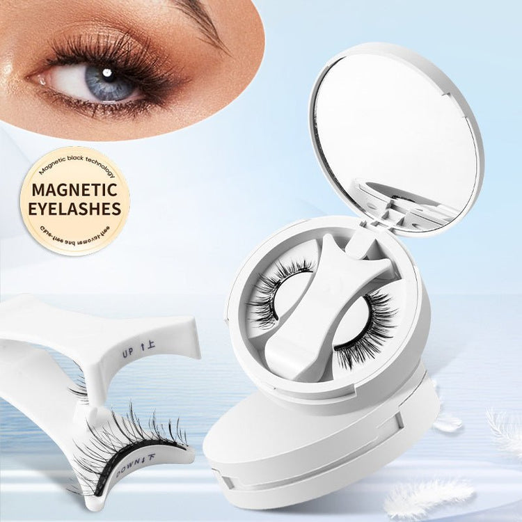Magnetic False Eyelashes Integrated Storage Box Glue - free Magnet False Eyelashes Natural Makeup Tools With Applicater - Serenity Spaces