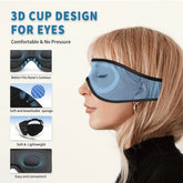 Mask for Sleep Headphones Bluetooth 3D Eye Mask Music Play Sleeping Headphones with Built - In HD Speaker - Serenity Spaces