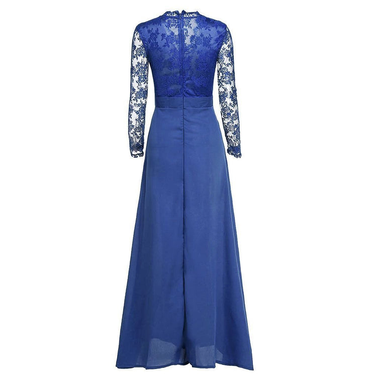 Women V - neck Sexy Lace Elegant Wedding Party Dresses - Serenity Spaces