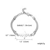 RINHOO 925 Jewelry Silver Color Bracelet s For Women Bracelet Fashion Wedding Banquet Bracelet S & Bangles Valentine&