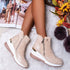Solid color inner raised side zipper snow boots - Serenity Spaces