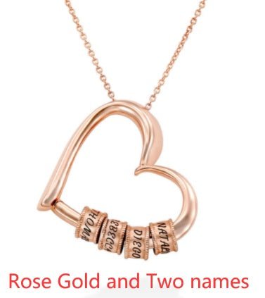 Personalized Heart Necklaces Women Jewelry Custom Name Necklaces & Pendants Mothers Day Gift - Serenity Spaces