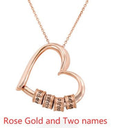 Personalized Heart Necklaces Women Jewelry Custom Name Necklaces & Pendants Mothers Day Gift - Serenity Spaces