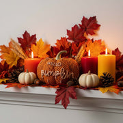 Halloween Pumpkin Decor for Halloween Decorations Indoor, Resin Pumpkin Decoration for Halloween Table Decor