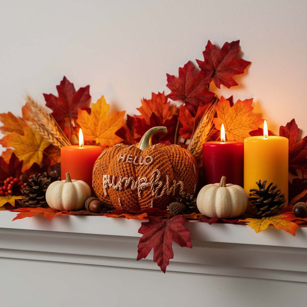 Halloween Pumpkin Decor for Halloween Decorations Indoor, Resin Pumpkin Decoration for Halloween Table Decor