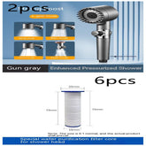 The Third Gear Adjustable Strong Supercharged Shower Head Household Bath Shower Hose Shower Head - Serenity Spaces