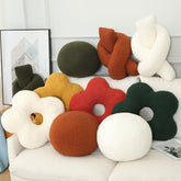 Plush Three Dimensional Special Shaped Pillow Round Lumbar Support - Serenity Spaces