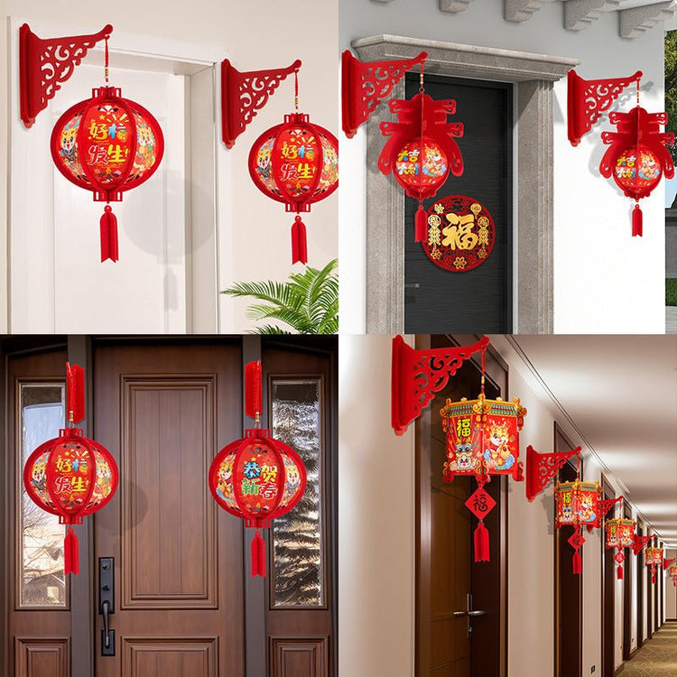 New Year Decorative Lantern Chinese New Year Pendant - Serenity Spaces