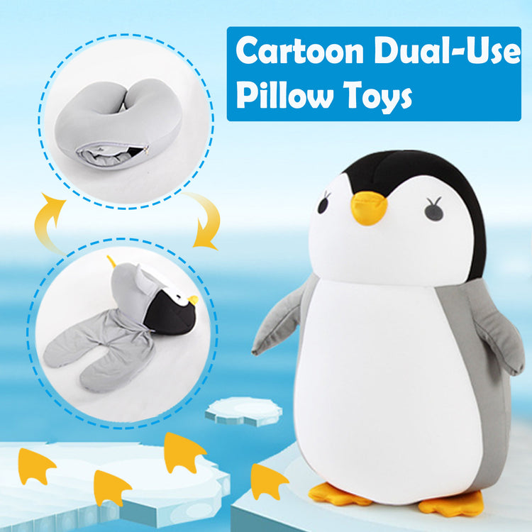 Soft Pillow Penguin U - Shaped Sleep Protection Neck Pillow Home Office Nap Body Pillows Travel Car Adult Cute Pillows - Serenity Spaces