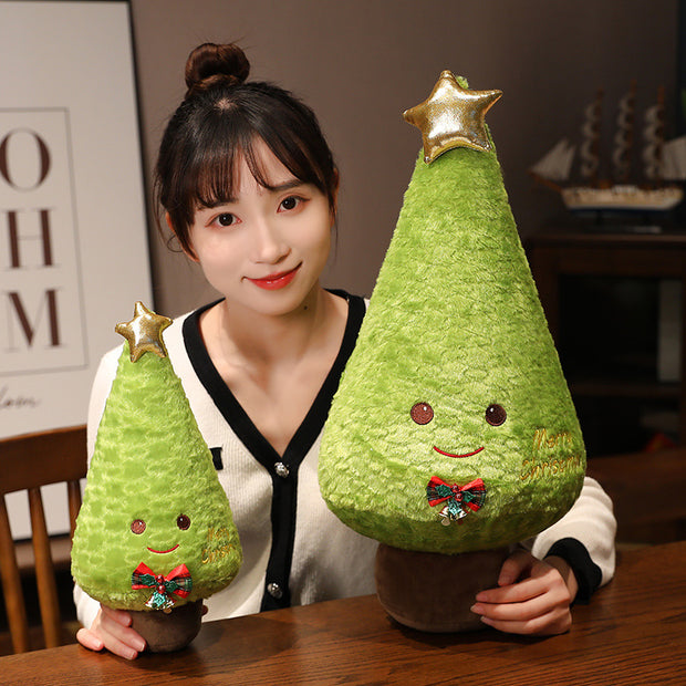Decorating Throw Pillows Christmas Tree Doll Pillow Girl
