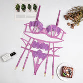 Sexy Thong Flower Embroidery Sexy Lingerie - Serenity Spaces