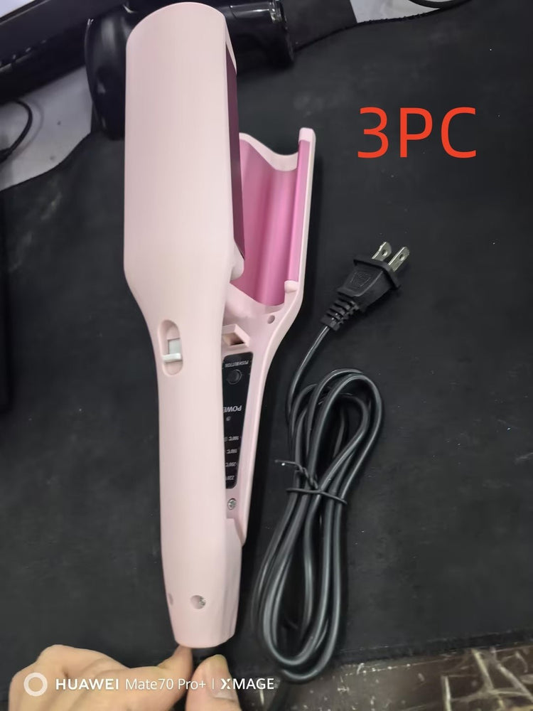 Hair Curling Iron 32mm Deep Wave Hair Curler 4 Temperature Adjustable Fast Heating Crimping Iron Styler Wand For All Hair Style - Serenity Spaces