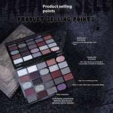 Cahill Dark Goth Eye Shadow Plate Multi - purpose Shimmer Matte Per Plate - Serenity Spaces