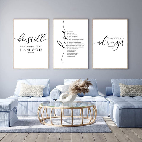 Bible Verse Wall Art Decor Scripture Canvas Wall Art Christian Wall Art Inspirat