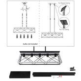 5 Lamps Farmhouse Chandelier Dining Room White - No Bulbs Unavailable Platform - Temu - Serenity Spaces