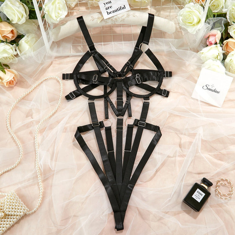 Converge Simple Elastic One - piece Black Underwear Strap - Serenity Spaces