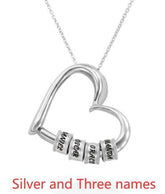 Personalized Heart Necklaces Women Jewelry Custom Name Necklaces & Pendants Mothers Day Gift - Serenity Spaces