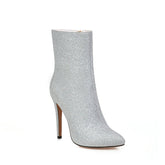 Sequined side zip stilettos - Serenity Spaces