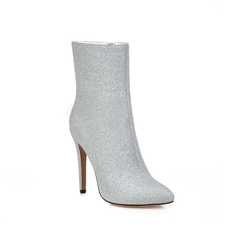 Sequined side zip stilettos - Serenity Spaces