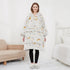 USB Heated Wearable Blanket Oversized Lazy Hoodie With Large Heating Area Back Cozy Warm Sherpa Hoodie Blanket No Battery Pack - Serenity Spaces