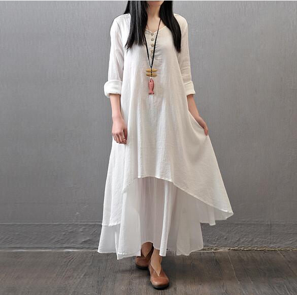 Two fake flax dresses - Serenity Spaces