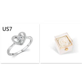 Fashion Acrylic Rotating Rose Jewelry Box - Serenity Spaces