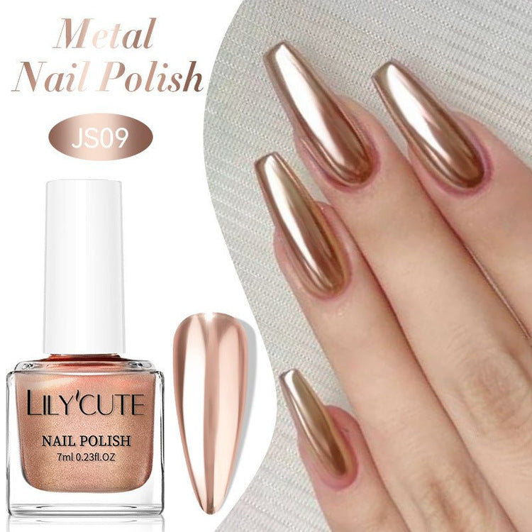 Quick - dry Metallic Mirror Nail Polish, No Baking Required - Serenity Spaces