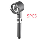 The Third Gear Adjustable Strong Supercharged Shower Head Household Bath Shower Hose Shower Head - Serenity Spaces