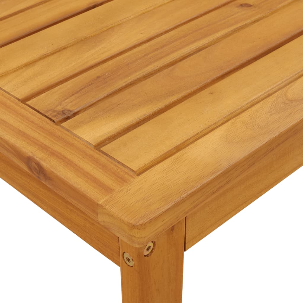 3 - piece balcony furniture set with cushions, solid acacia wood - Serenity Spaces