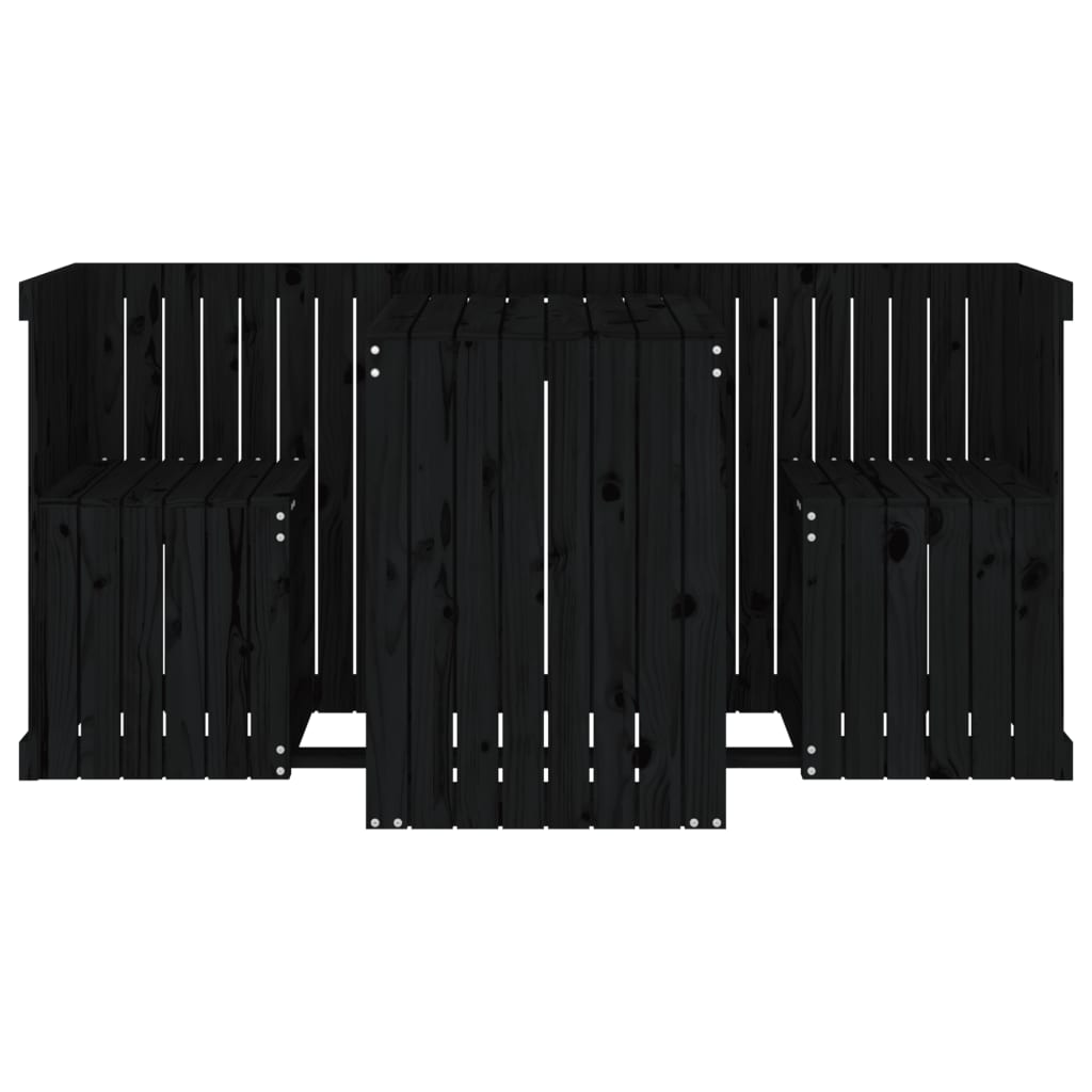 Balcony Furniture Set 2 - Seater Solid Pine Wood - Serenity Spaces