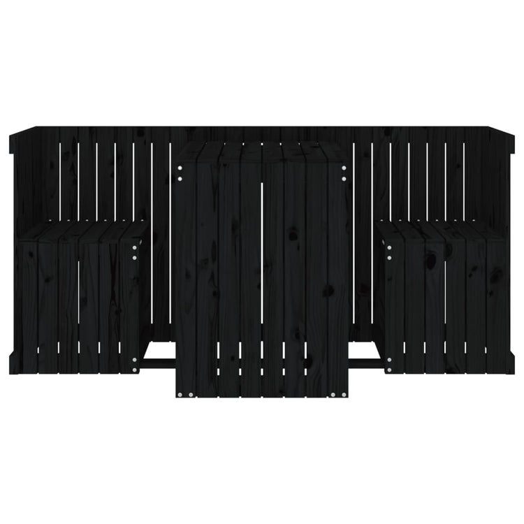 Balcony Furniture Set 2 - Seater Solid Pine Wood - Serenity Spaces