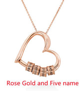 Personalized Heart Necklaces Women Jewelry Custom Name Necklaces & Pendants Mothers Day Gift - Serenity Spaces