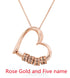 Personalized Heart Necklaces Women Jewelry Custom Name Necklaces & Pendants Mothers Day Gift - Serenity Spaces
