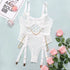 One - piece Lingerie One Piece Metal Chain Grid Passion Sexy Underwear - Serenity Spaces