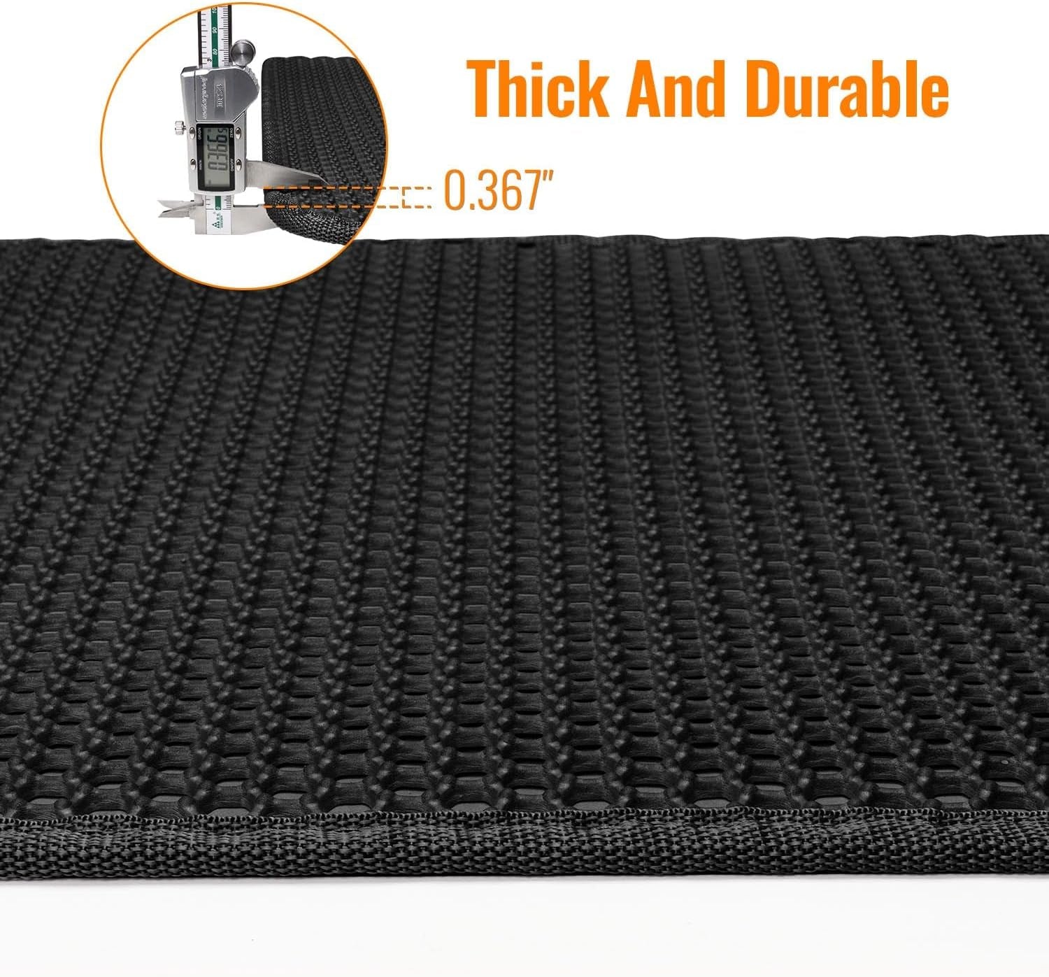 Cat Litter Mat Litter Box Mat, EVA Honeycomb Double Layer Design, Urine & Waterproof, Scatter Control Kitty Litter Mat, Less Waste, Easier to Clean,Washable, Black - Serenity Spaces