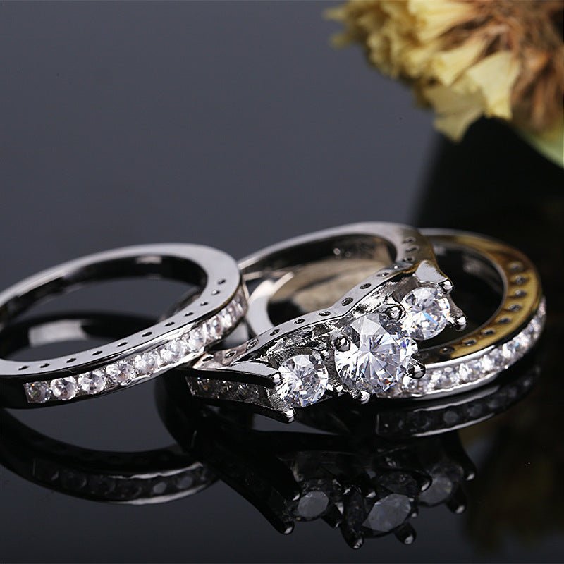 Couple Three - piece Set Ring European And American Fashion - Serenity Spaces