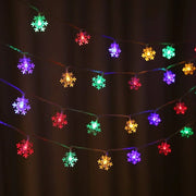 Snowflake LED String Fairy Light Garland Home Christmas Lights Wedding Decor Christmas Decor for Home Navidad Party Decoration