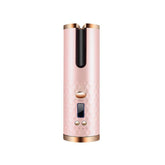 Rechargeable Automatic Hair Curler Women Portable Hair Curling Iron LCD Display Ceramic Curly Rotating Curling Wave Styer - Serenity Spaces