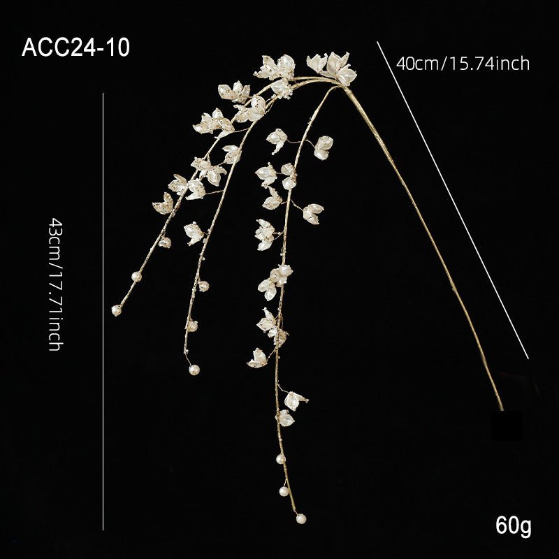Acrylic White Crystal Twig Cutting Creative Decoration - Serenity Spaces